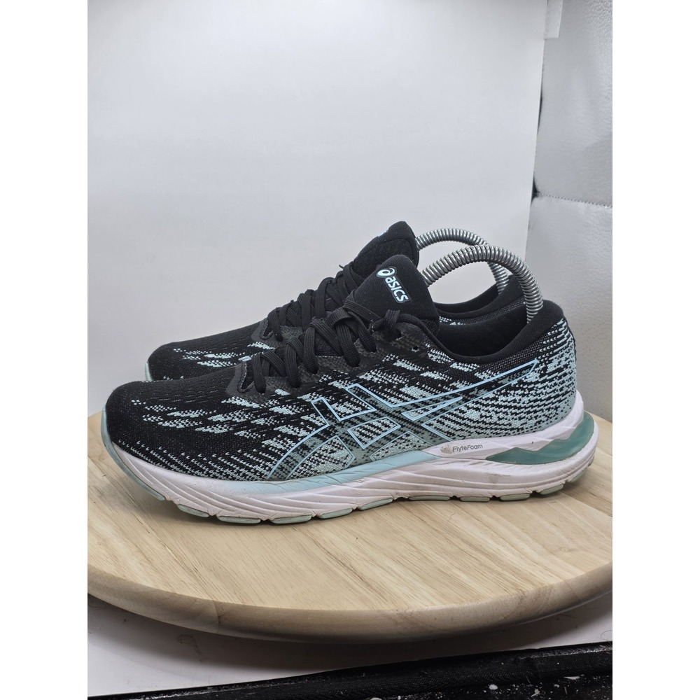 Women's Size 8. 5 -‎ ASICS Gel Stratus 3 Knit Blue/Black Sneaker Shoe 1012B453